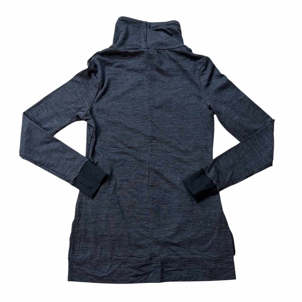 Apana Gray Cowl Neck Pullover with Front Pockets - Picture 2 of 3